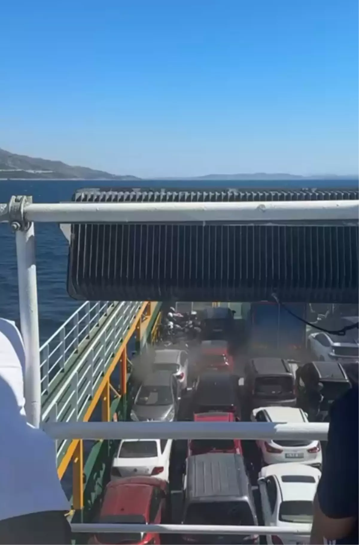 Marmara Adası Açıklarındaki Feribotta Yangın Çıktı