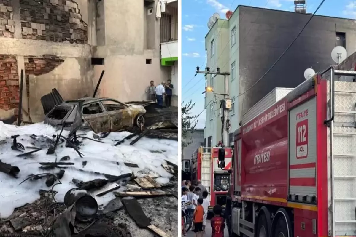 Diyarbakır'da yangın! 3 kişi dumandan etkilendi