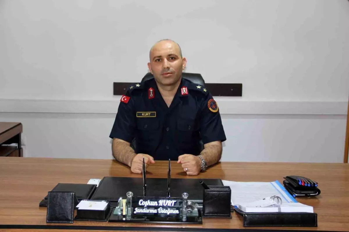 Jandarma Üsteğmen Coşkun Kurt, Çarşamba İlçe Jandarma Komutanlığı'na Atandı