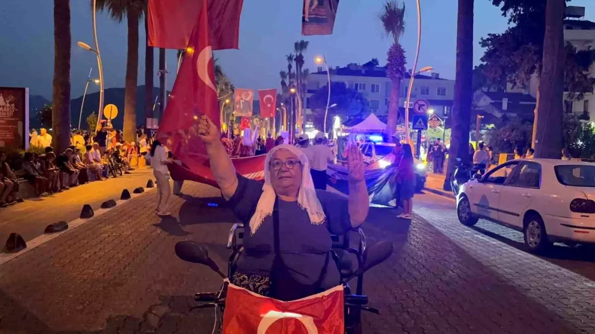 15 Temmuz Anma Etkinliklerinde Emine Fidan'ın Gurur Dolu Anları