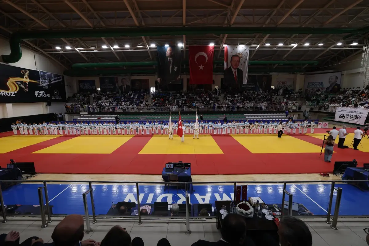 Mardin'de 15 Temmuz Minikler Judo Şampiyonası Başladı