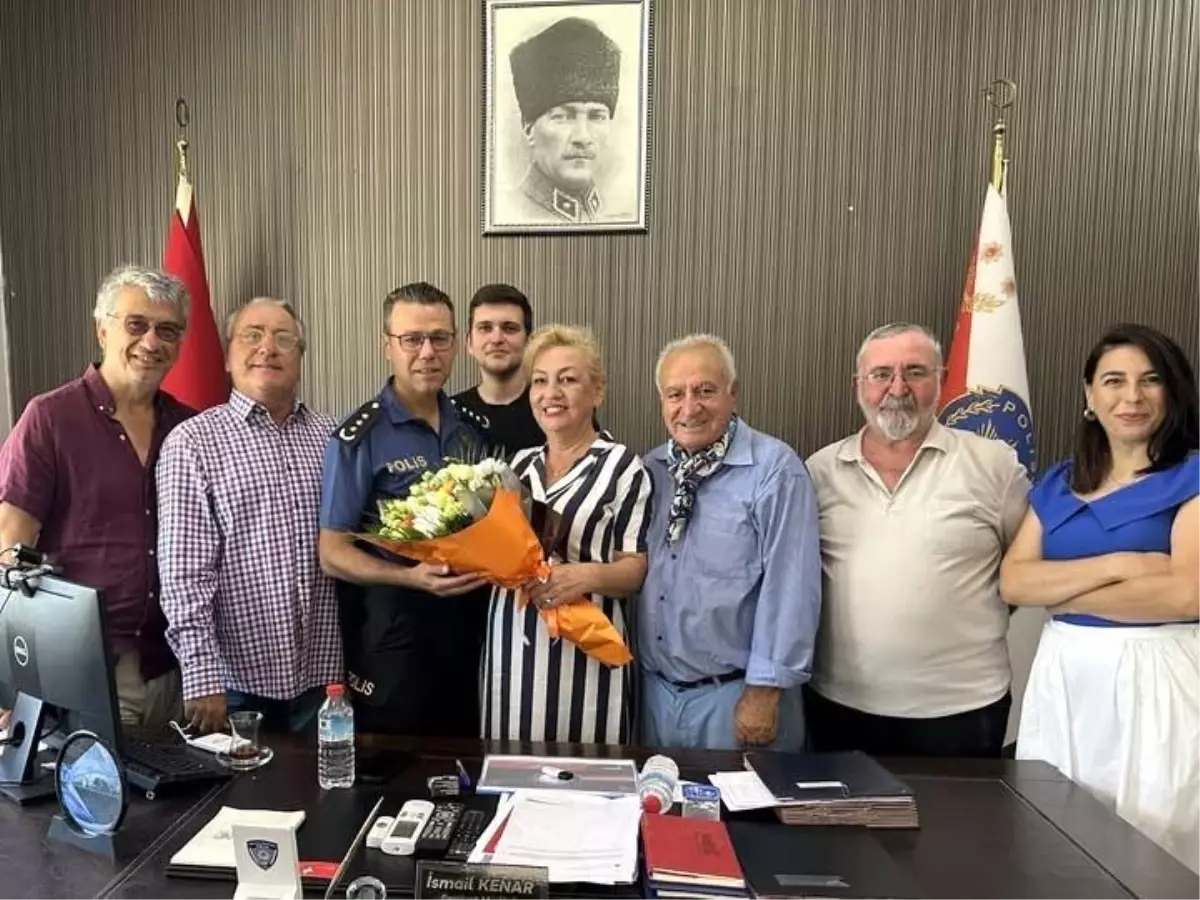 Çeşme Yerel Gazeteciler Platformu'ndan Emniyet Müdürü'ne Ziyaret