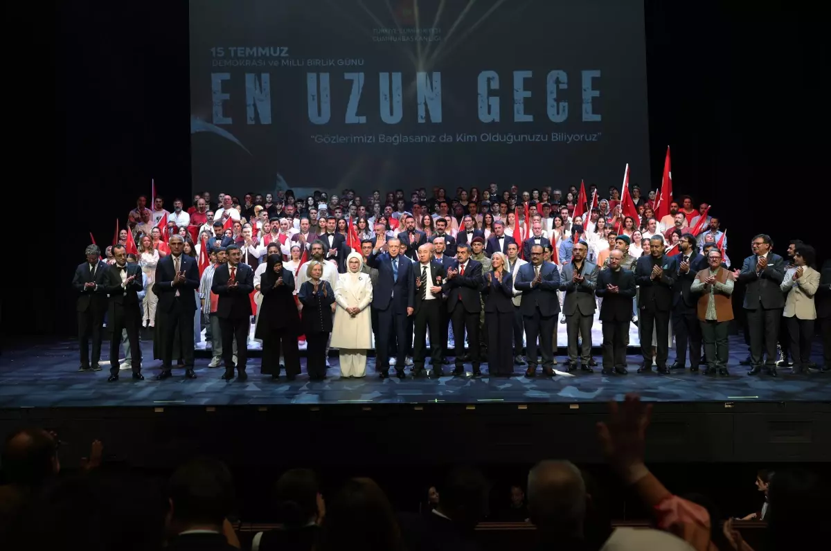 Cumhurbaşkanı Erdoğan, 'En Uzun Gece' Destanının İlk Temsiline Katıldı