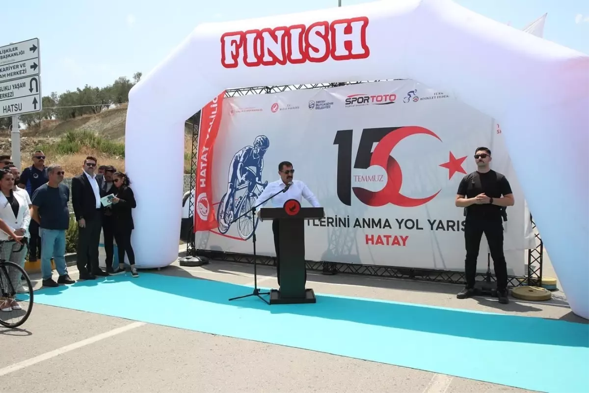 Hatay'da 15 Temmuz Şehitlerini Anma Bisiklet Yol Yarışmaları düzenlendi