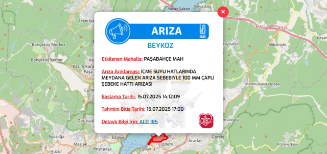 İstanbul BEYKOZ su kesintisi! 15-16 Temmuz İSKİ Beykoz su kesintisi ne zaman bitecek, sular ne zaman gelecek?