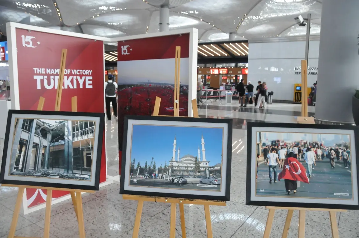 İstanbul Havalimanı'nda 'Zaferin adı Türkiye' Sergisi Büyük İlgi Gördü