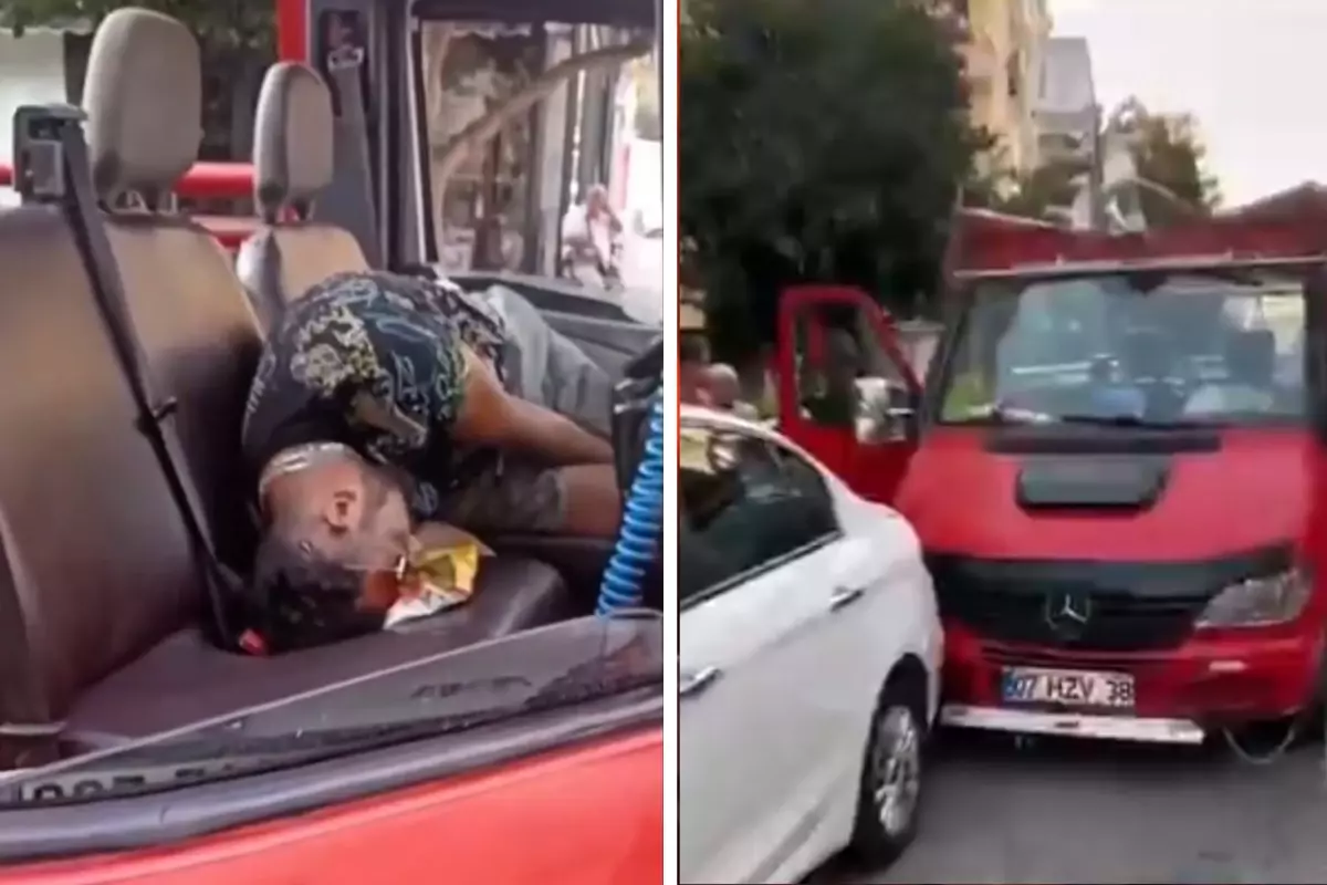 Safari aracını kullanırken baygınlık geçirdi, park halindeki arabalara çarptı