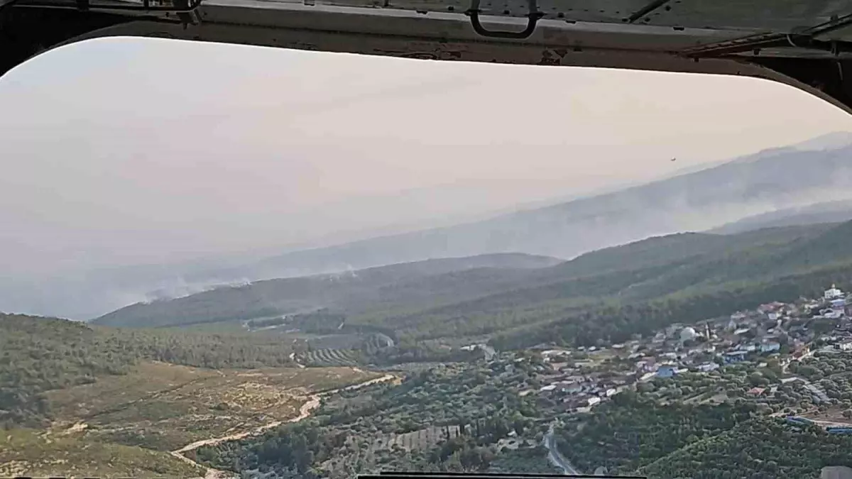 Manisa'da Orman Yangınına Hızlı Müdahale