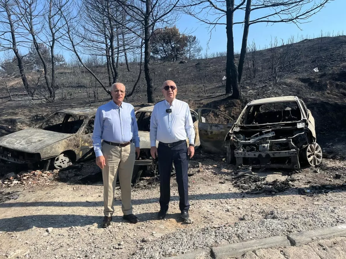 Ümit Özdağ'dan İzmir Yangınlarına Ziyaret ve Uyarılar