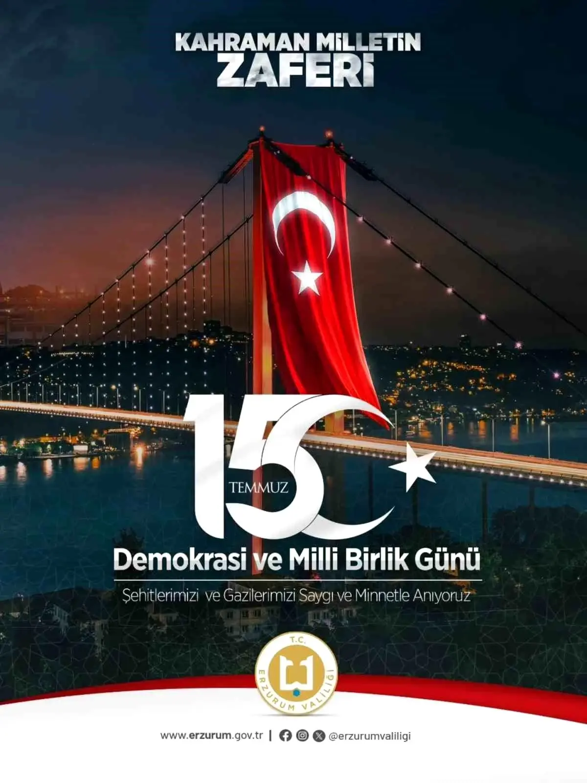 Vali Çiftçi'den 15 Temmuz mesajı