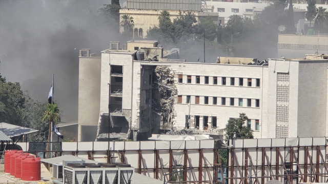 AA Damascus correspondent reported new explosions at the General Staff building while announcing