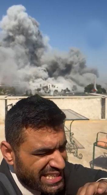 AA Damascus correspondent reported new explosions at the General Staff building while announcing
