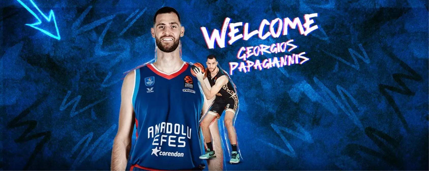 Anadolu Efes, Yunan Pivot Georgios Papagiannis ile Anlaştı