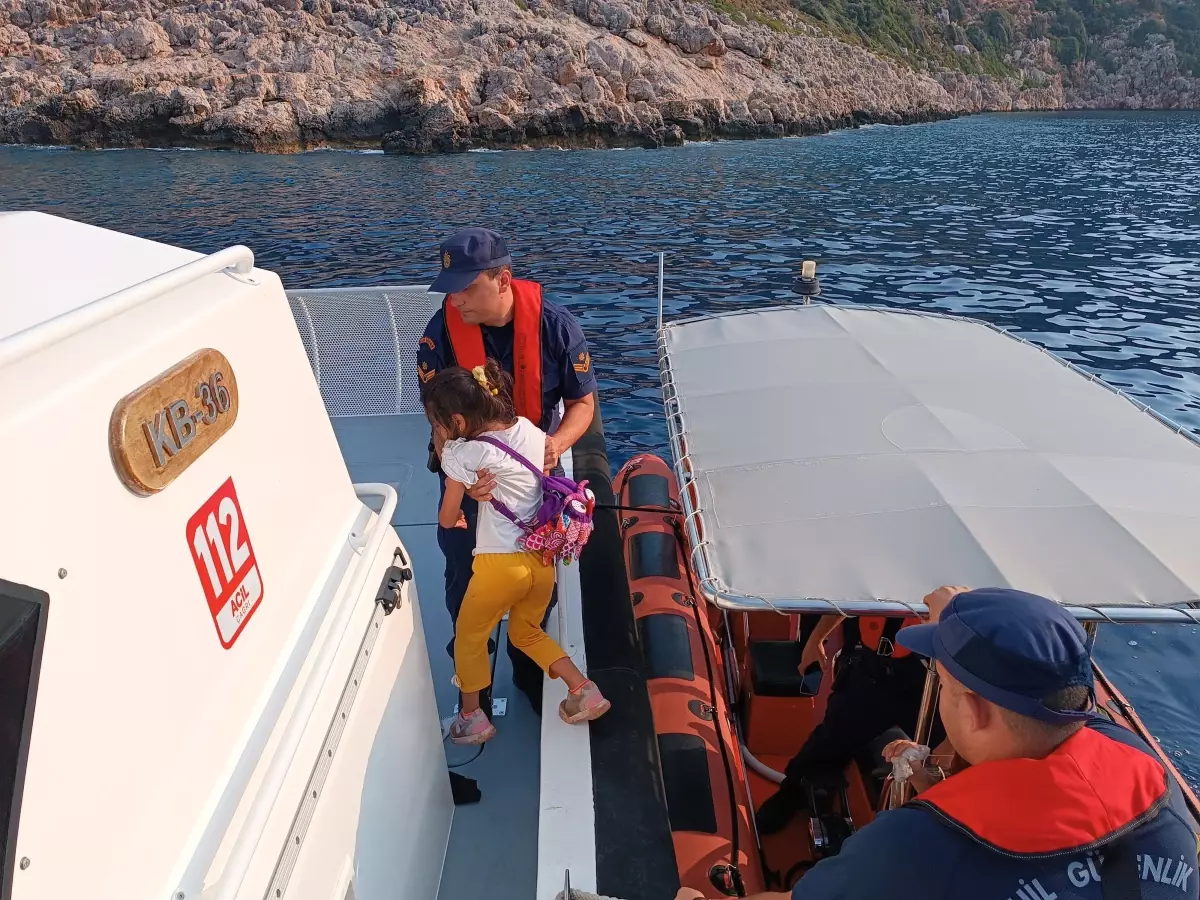 Antalya'nın Kaş İlçesinde 21 Kaçak Göçmen Yakalandı