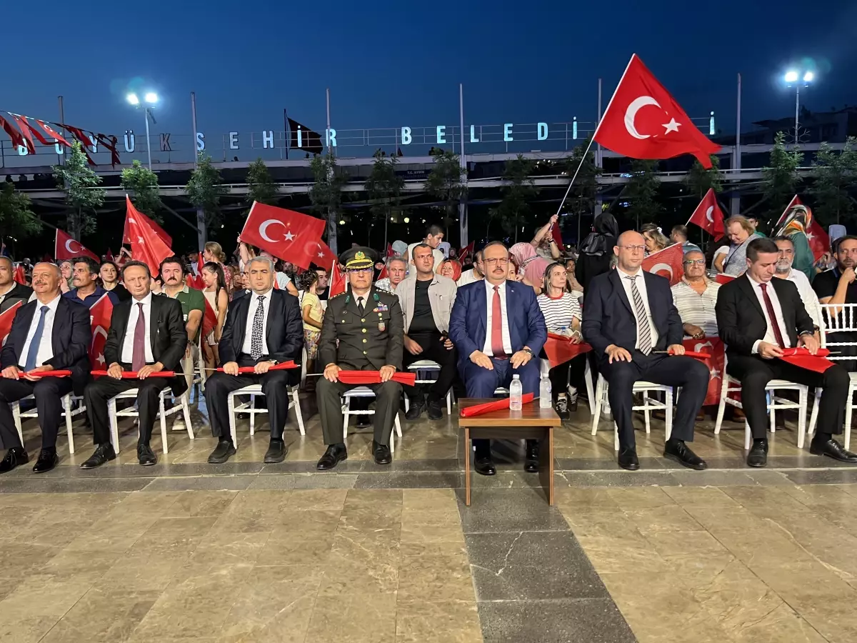 Aydın'da 15 Temmuz Demokrasi ve Milli Birlik Günü Anma Töreni