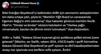 The debate between Cübbeli Ahmet and Egemen Bağış is escalating