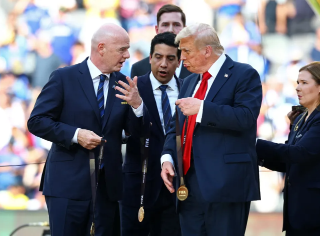 Donald Trump put the Club World Cup medal in his pocket and took the trophy to the Oval Office
