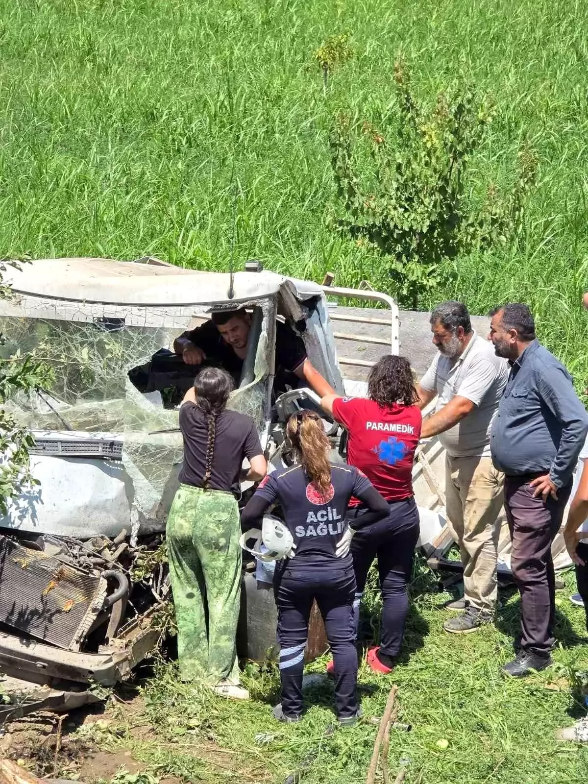 Iğdır'da Süt Kamyonu Kaza Yaptı: 1 Yaralı