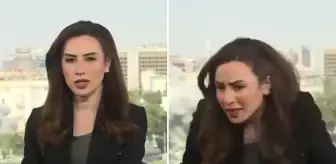 İsrail'in Şam'ı vurduğu saldırı canlı yayına yansıdı