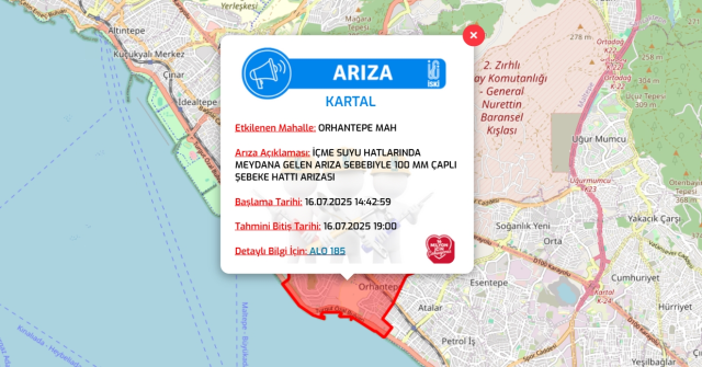 İstanbul KARTAL su kesintisi! 16-17 Temmuz İSKİ Kartal su kesintisi ne zaman bitecek, sular ne zaman gelecek?