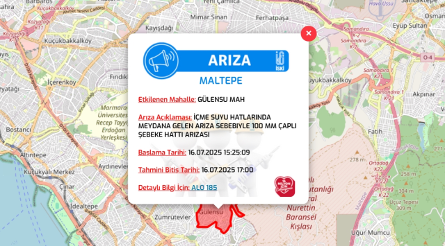 İstanbul MALTEPE su kesintisi! 16-17 Temmuz İSKİ Maltepe su kesintisi ne zaman bitecek, sular ne zaman gelecek?