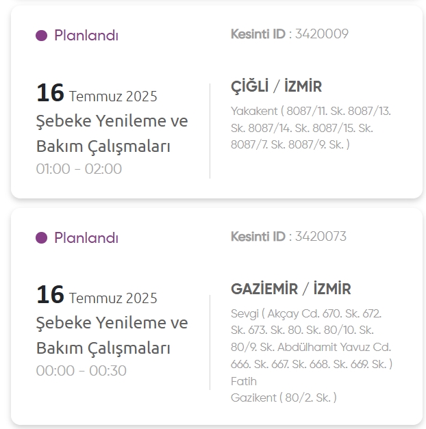 İzmir GEDİZ elektrik kesintisi! 16 Temmuz İzmir'de elektrik kesintisi ne zaman bitecek, elektrikler ne zaman gelecek?