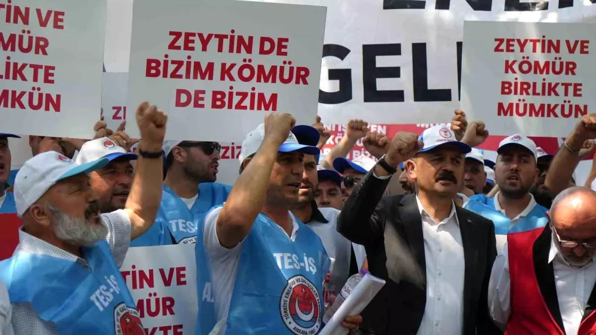 Milaslı Muhtarlar ve TES-İŞ'ten Yeni Maden Yasası'na Destek