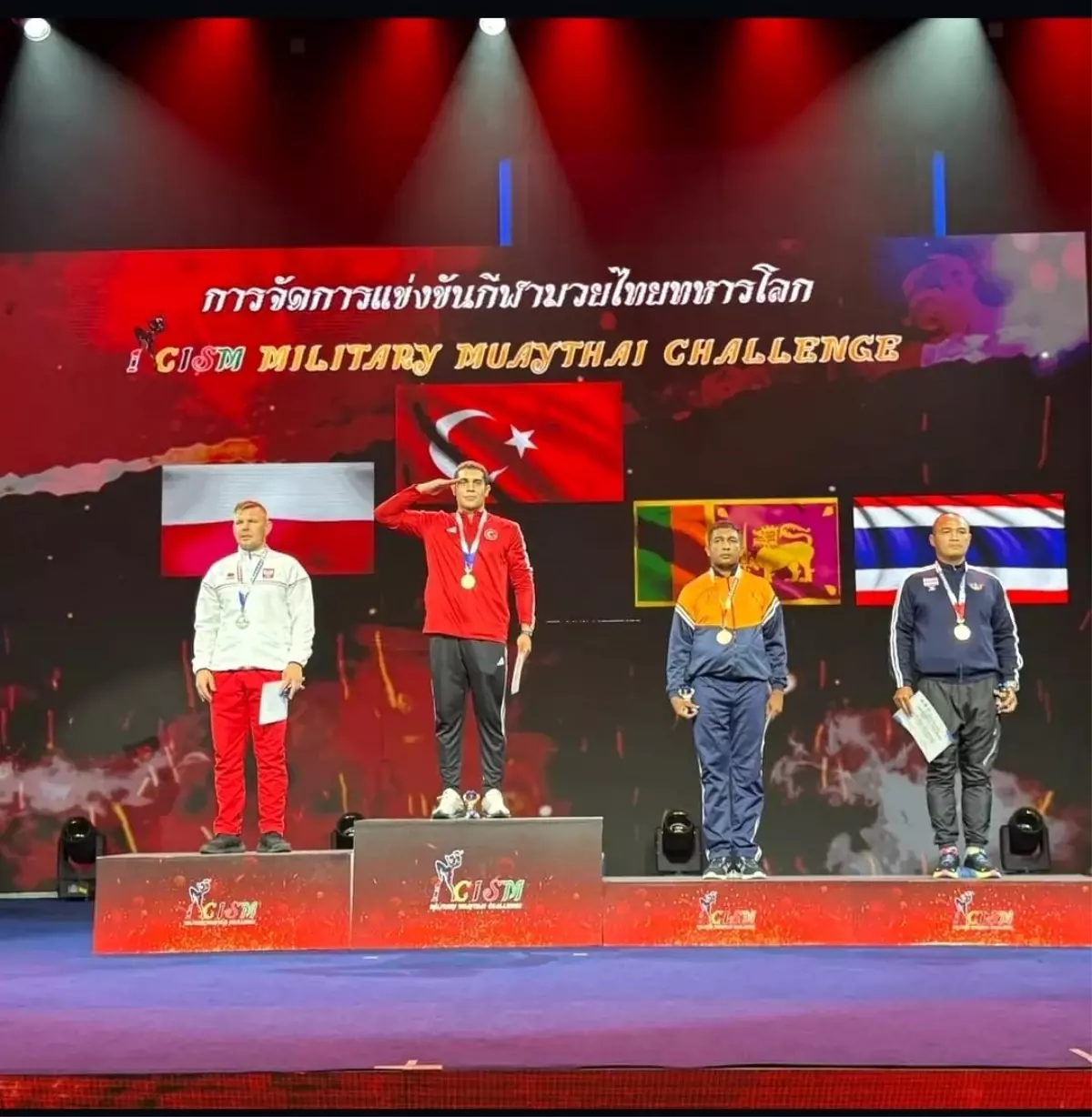 Kayserili Sporcular CISM Muaythai Şampiyonası'nda Başarı Elde Etti