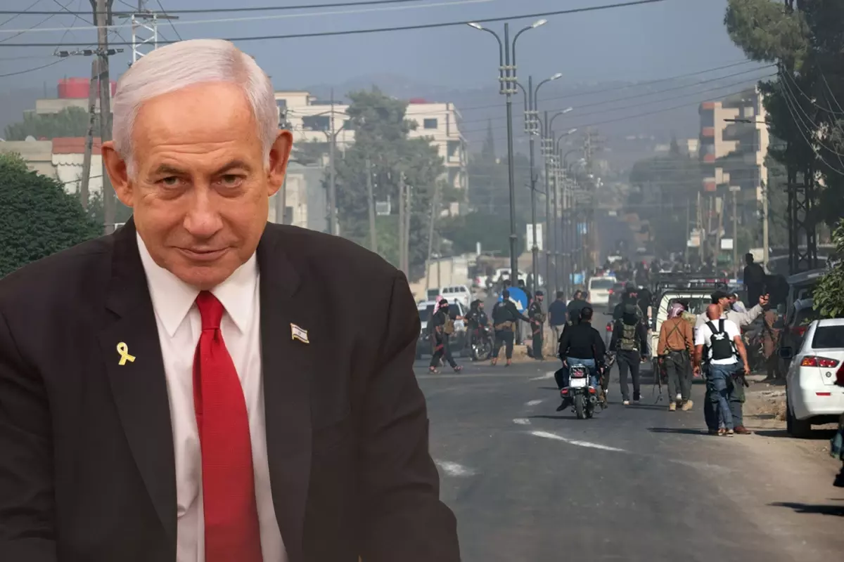 Şam'ı bombardımana tutan Netanyahu'dan ilk açıklama! Dürzilere seslendi