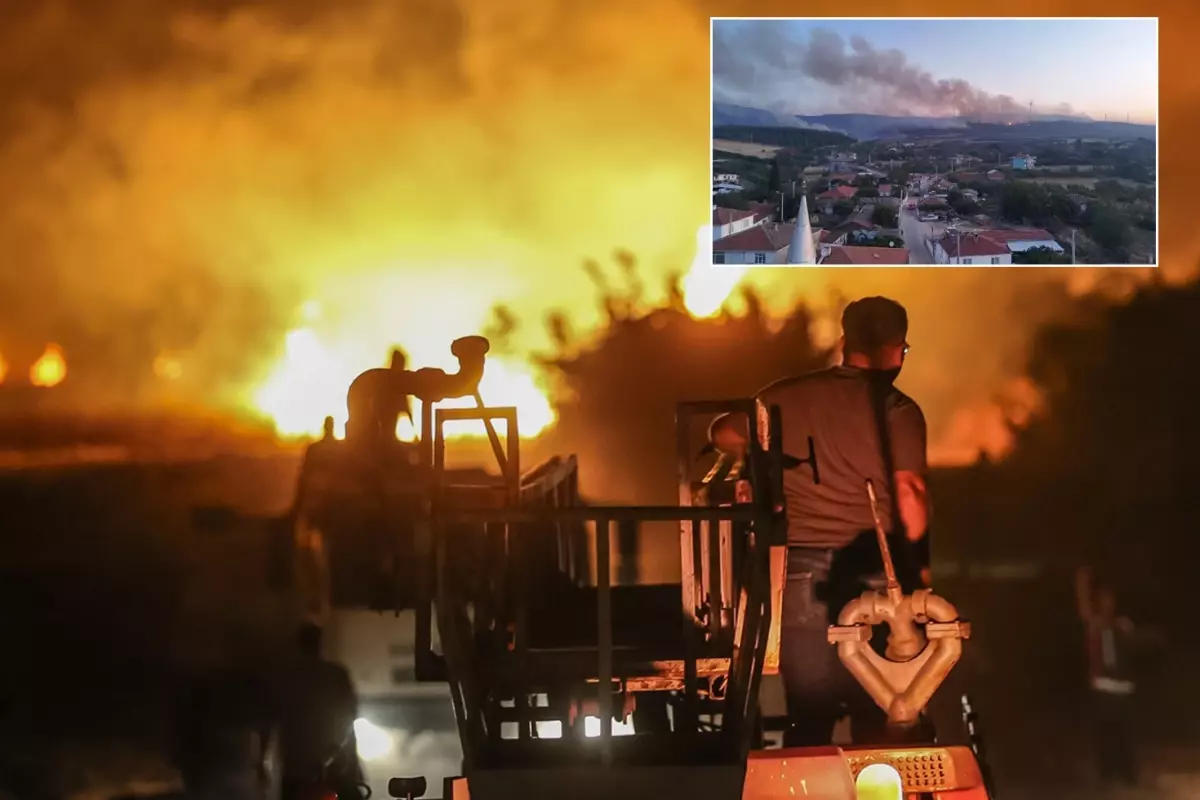 Tekirdağ ve Çanakkale'de alevlerle mücadele! Köyler boşaltıldı, hastaneye kaldırılanlar var