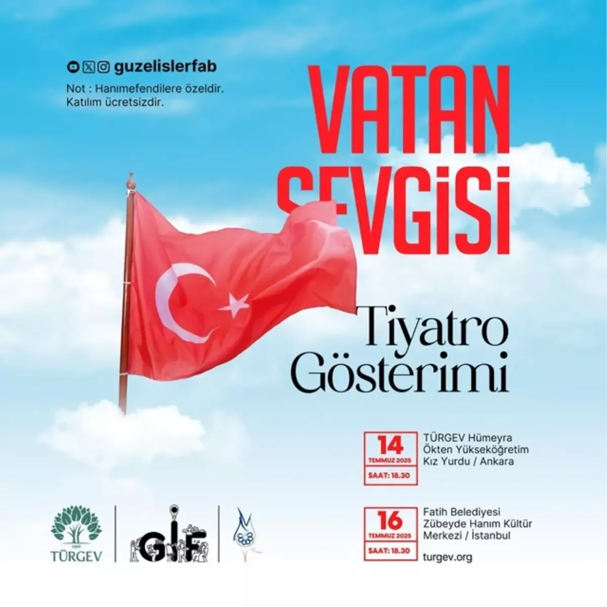 Vatan Sevgisi Tiyatrosu, İstanbul'da Yalnızca Kadın İzleyicilerle Sahnelendi