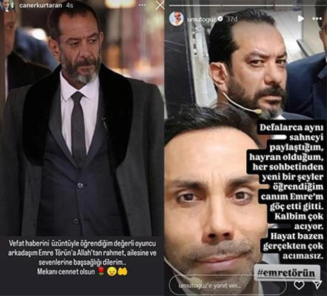 Famous actor Emre Törün has passed away