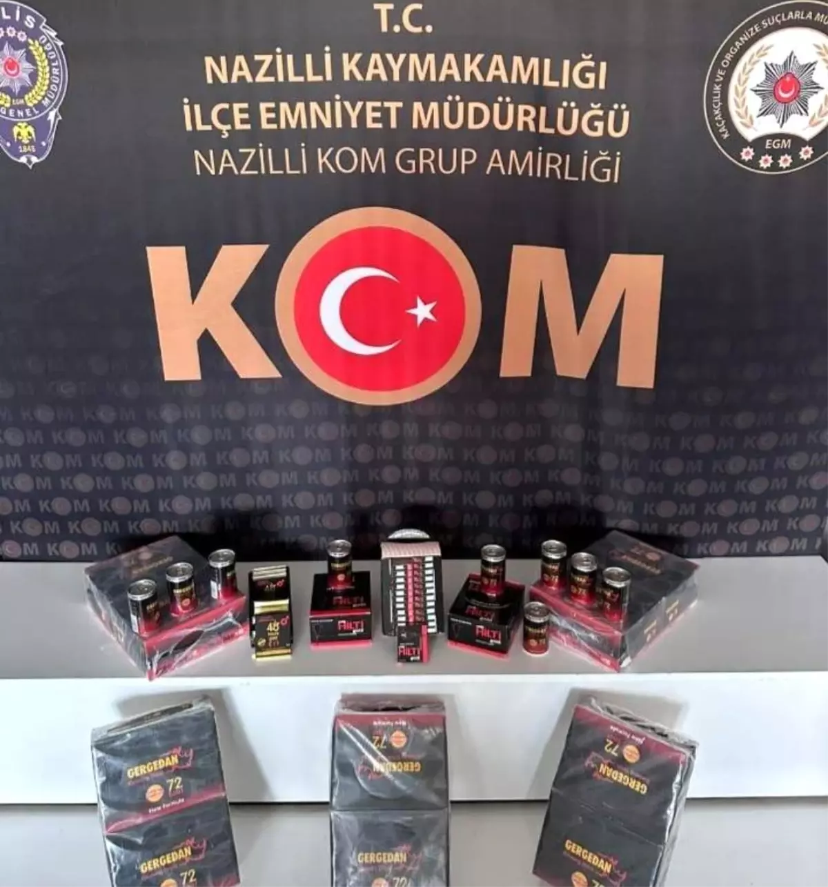 Nazilli'de Kaçak Cinsel Gücü Artırıcı Gıda Takviyeleri Ele Geçirildi