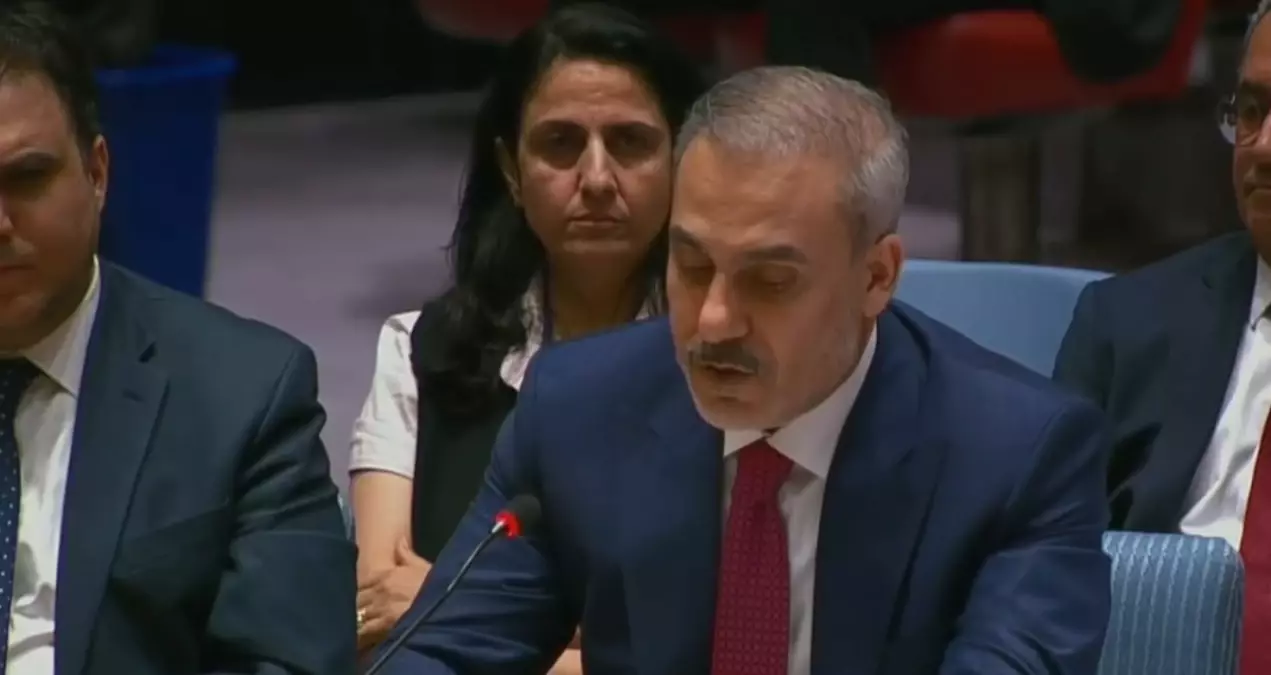 Dışişleri Bakanı Hakan Fidan, BM Güvenlik Konseyi'nde Filistin İçin Acil Ateşkes Çağrısı Yaptı