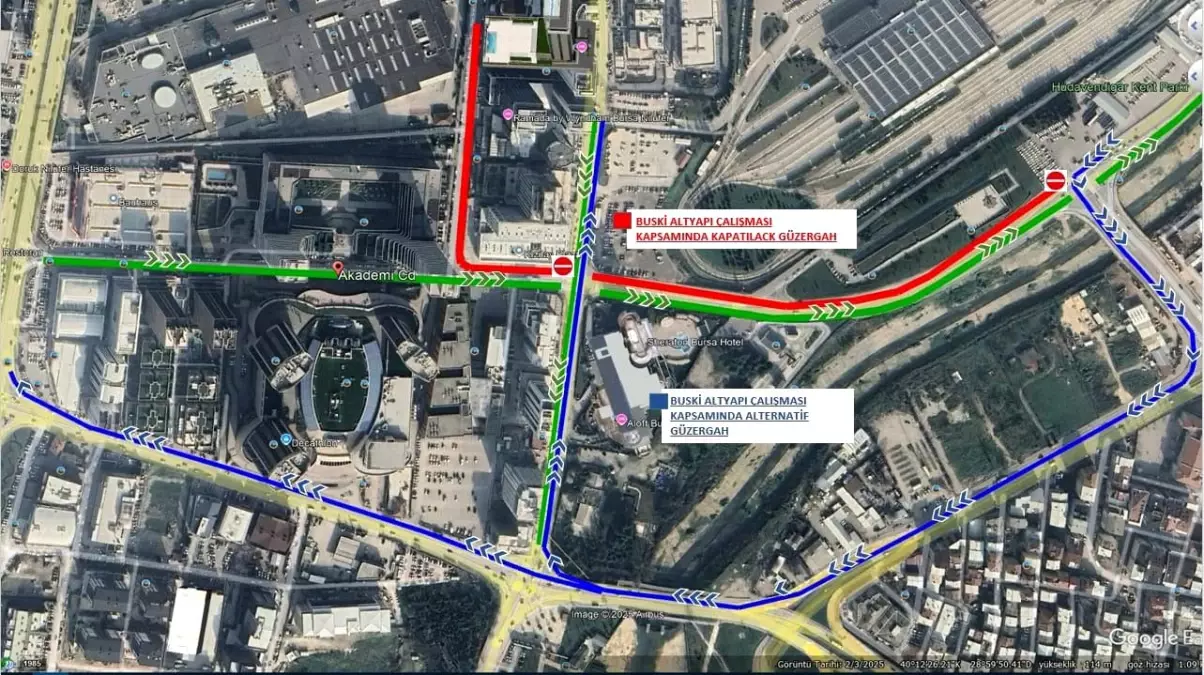 Akademi Caddesi 2025'te Trafiğe Kapatılacak