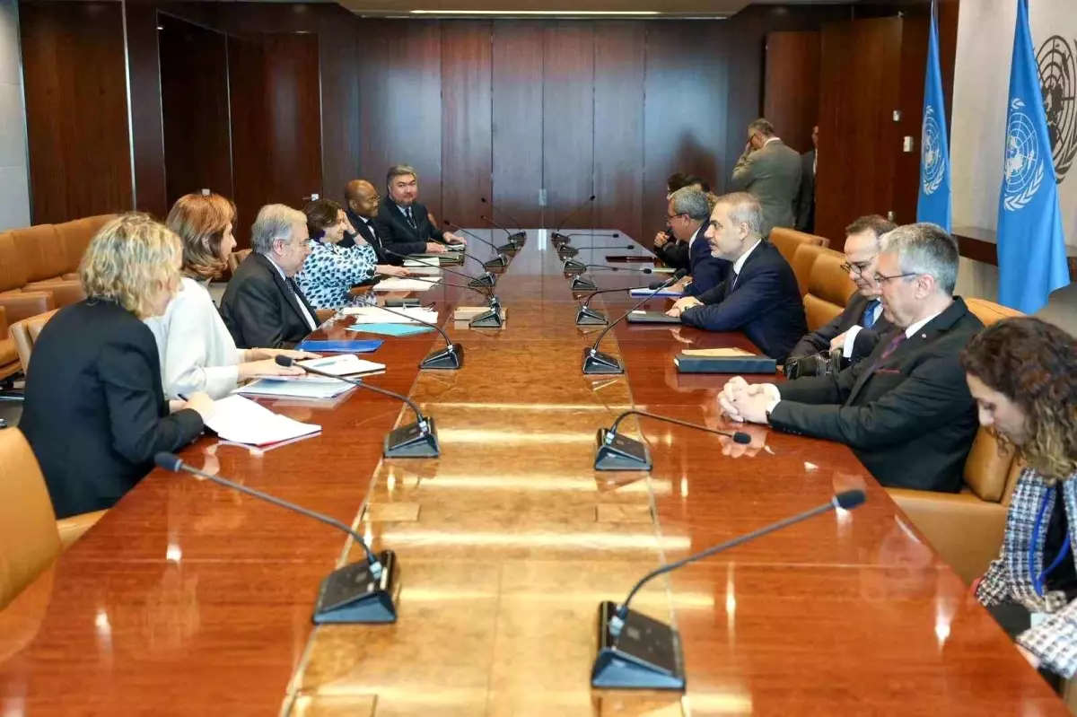 Dışişleri Bakanı Hakan Fidan, BM Genel Sekreteri Guterres ile Görüştü
