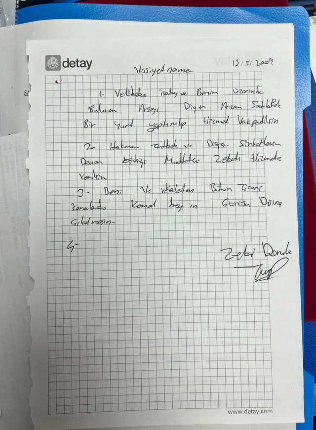 The Will of Chain Market Owner Zeki Doruk Shocked in FETÖ Operation