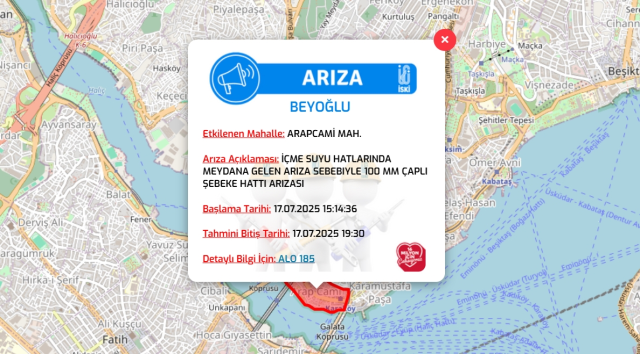 İstanbul BEYOĞLU su kesintisi! 17-18 Temmuz İSKİ Beyoğlu su kesintisi ne zaman bitecek, sular ne zaman gelecek?