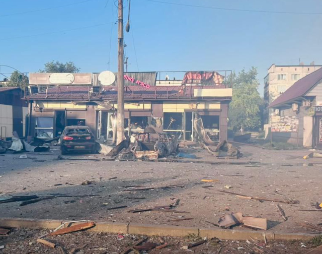 Russia attacked the shopping mall in Ukraine with a 500-kilogram bomb