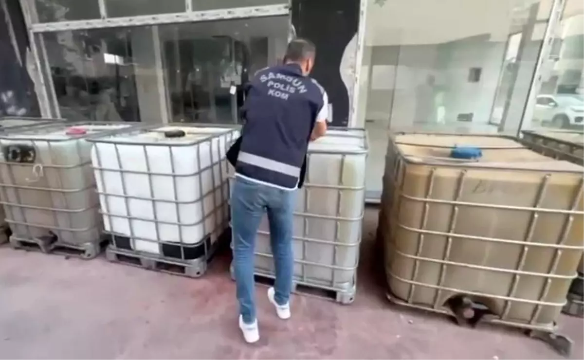 Samsun'da Kaçak Motorin Operasyonu: 11 Bin Litre Ele Geçirildi