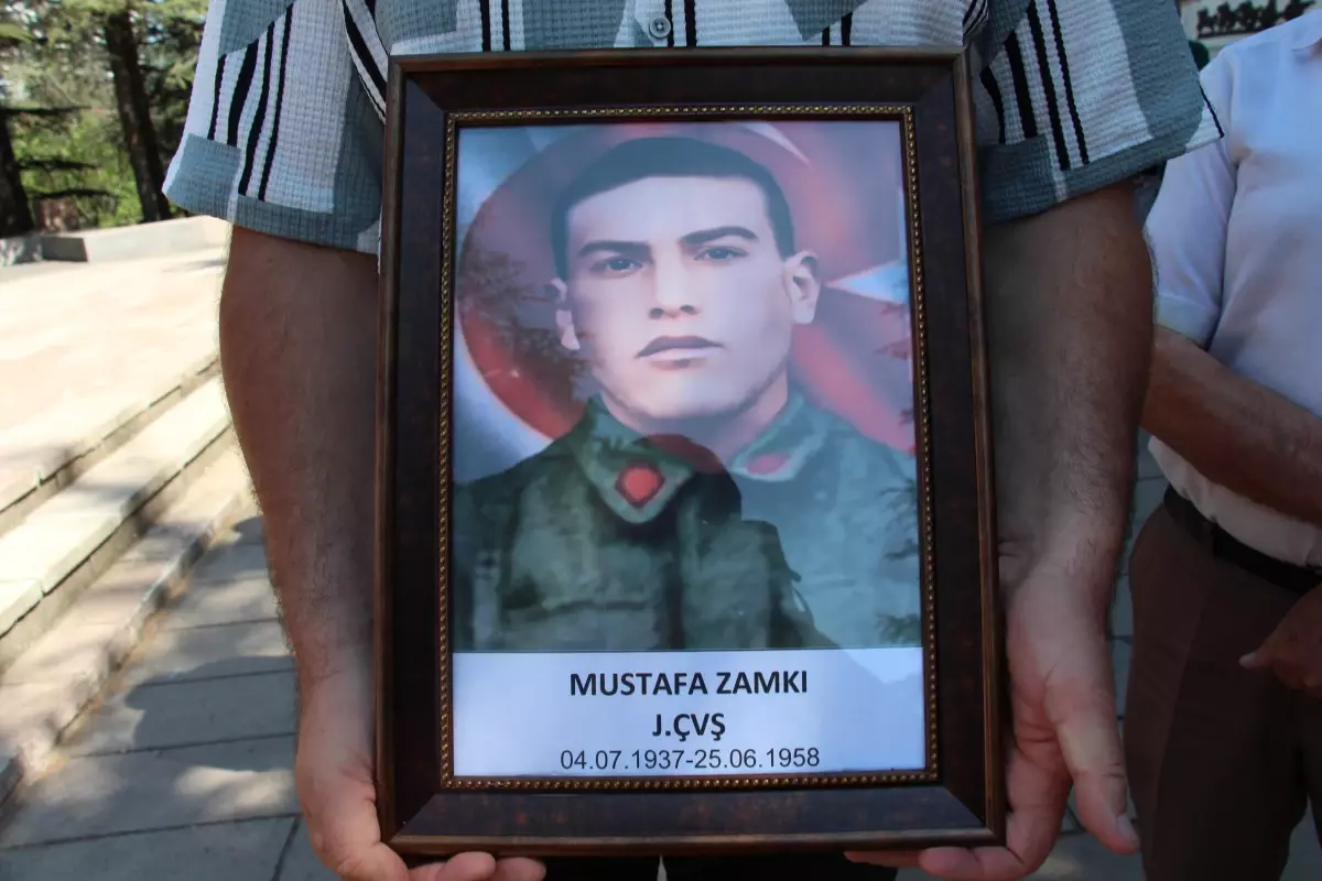 67 Yıl Sonra Şehit Jandarma Çavuş Mustafa Zamkı'nın Naaşı Çankırı'da Defnedildi