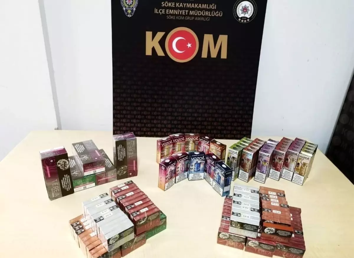 Söke'de Kaçak Elektronik Sigara Operasyonu
