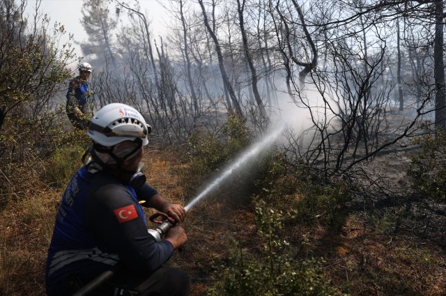 The forest fire that has been ongoing for 42 hours in Tekirdağ has been partially brought under control