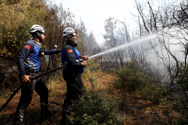 The forest fire that has been ongoing for 42 hours in Tekirdağ has been partially brought under control