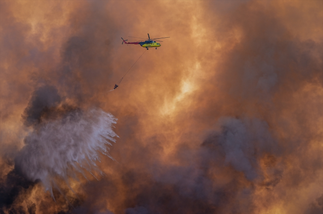 The forest fire that has been ongoing for 42 hours in Tekirdağ has been partially brought under control