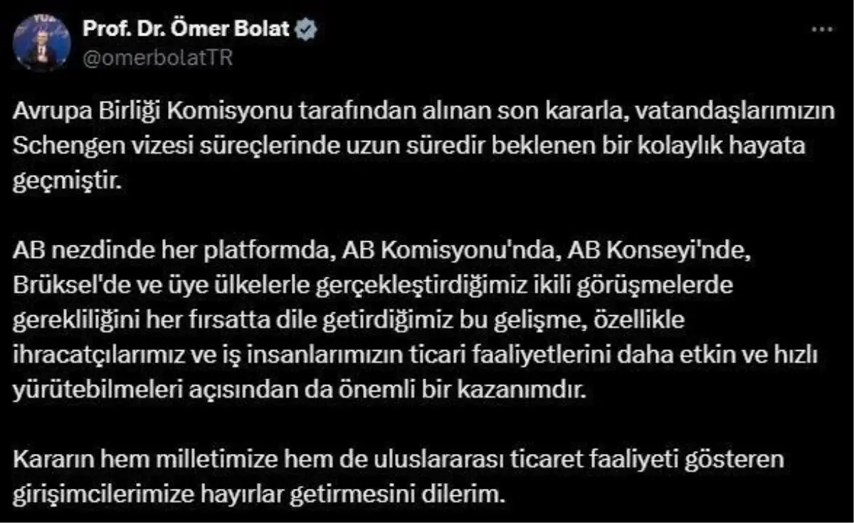 Schengen Vizesi Süreçlerinde Yeni Kolaylık