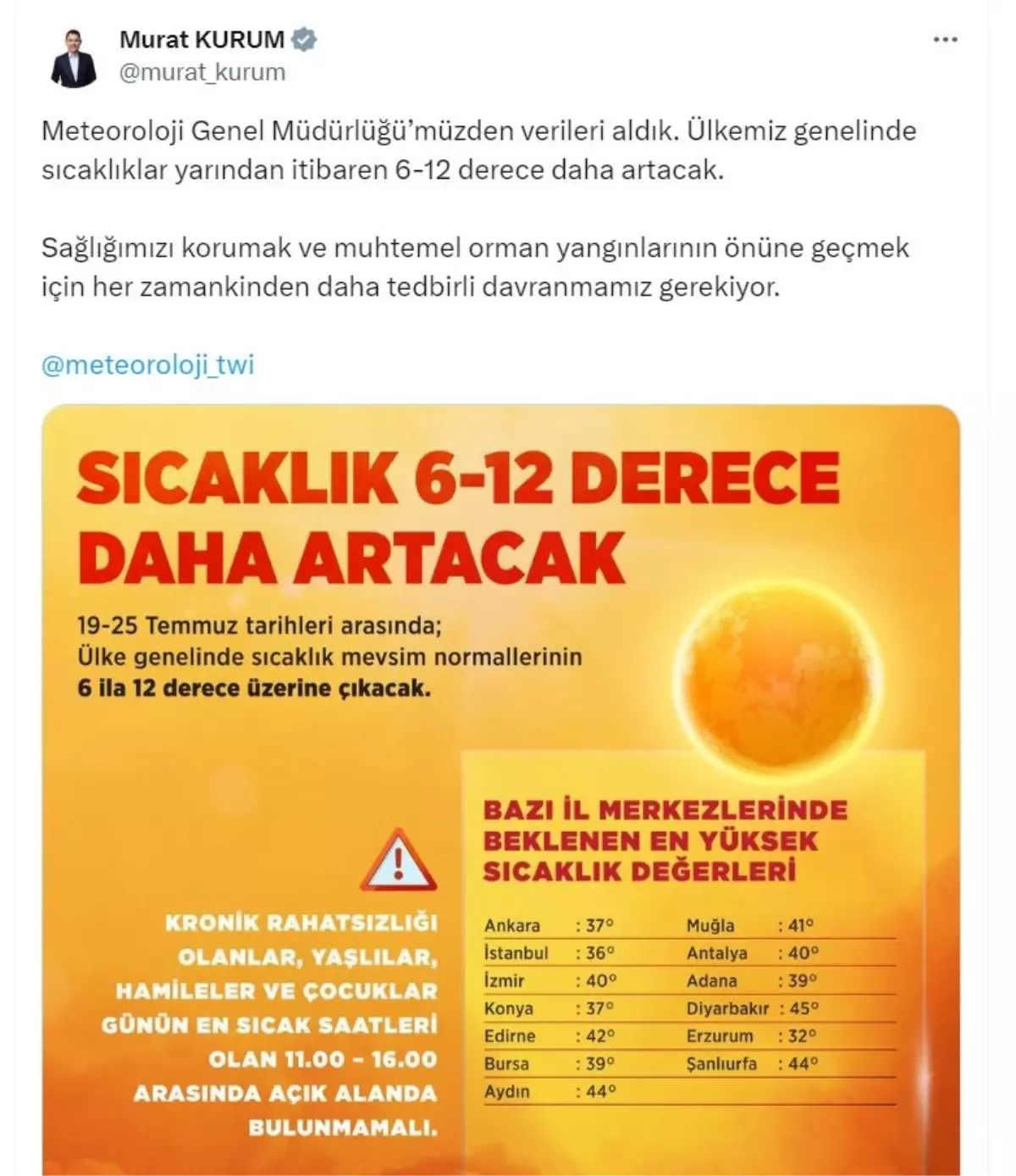 Ülke Genelinde Hava Sıcaklıkları 12 Dereceye Kadar Artacak
