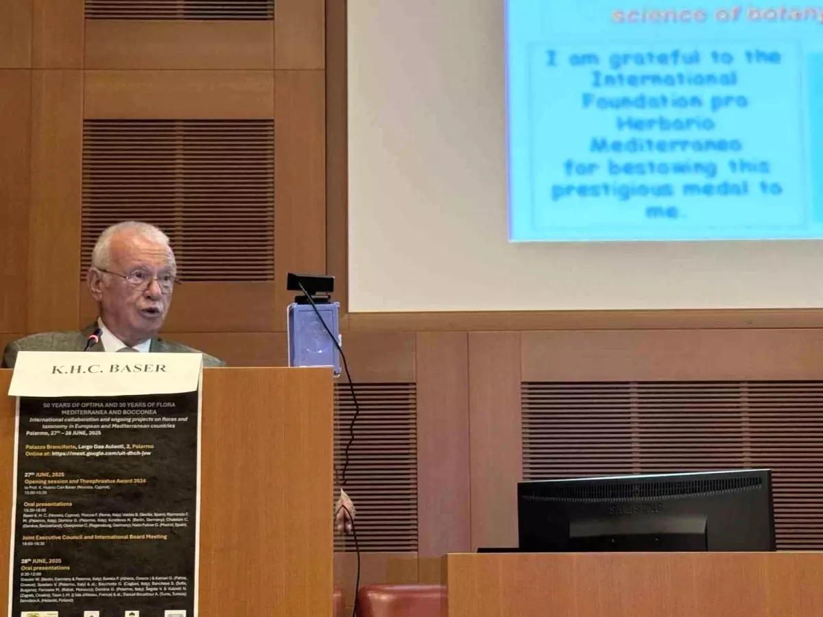 Prof. Dr. K. Hüsnü Can Başer, Theophrastus Ödülü'nü Kazandı