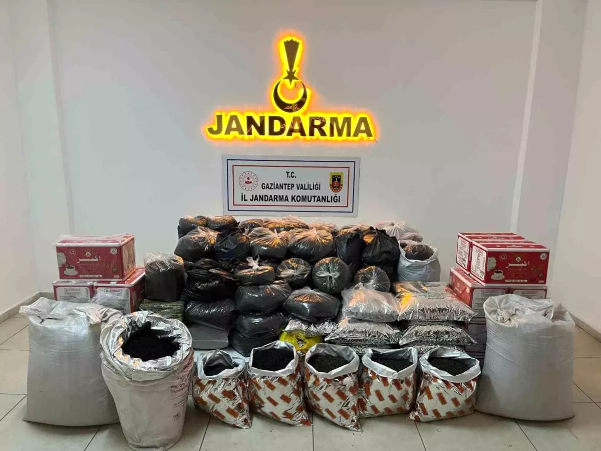 Gaziantep'te 300 kilo kaçak çay ele geçirildi