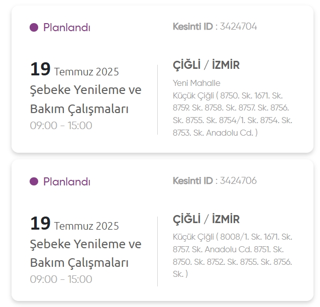 İzmir GEDİZ elektrik kesintisi! 19 Temmuz İzmir'de elektrik kesintisi ne zaman bitecek, elektrikler ne zaman gelecek?